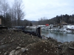 Norheast abutment poured