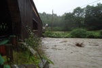 Rushing Water during Tropical Storm Irene. 